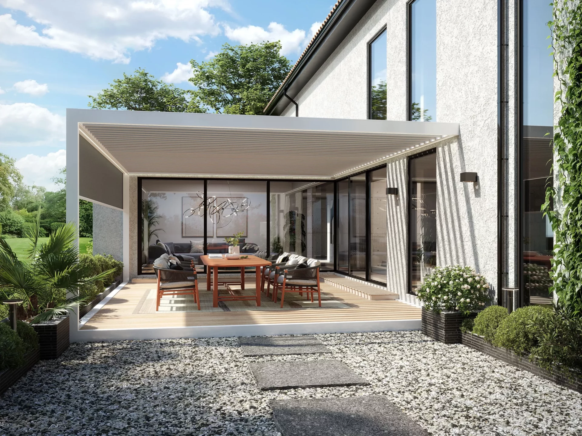 BIOSSUN_HARMONY_PERGOLA_FACADE_JOUR-scaled